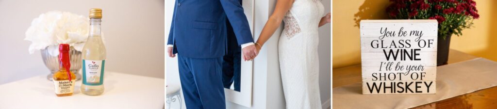 A man in a suit holding something in his hands.