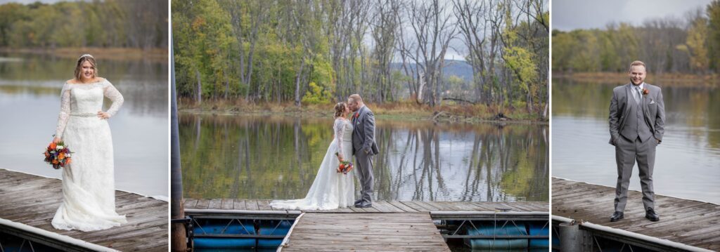 A man in a suit holding something in his hands.